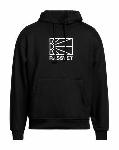 Rassvet Man Sweatshirt Black Cotton Cover