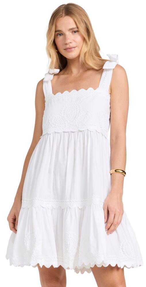 Juliet Dunn Poplin Tie Shoulder Sundress White Cover