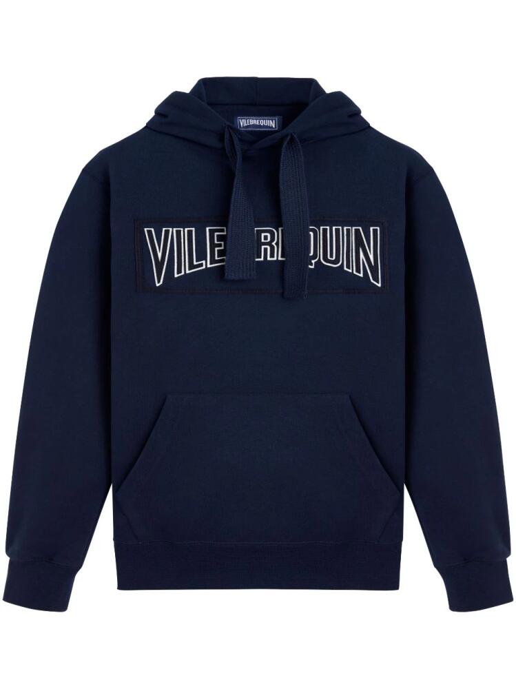 Vilebrequin logo-appliquéd cotton hoodie - Blue Cover