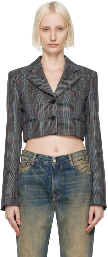 Acne Studios Blue Cropped Blazer Cover