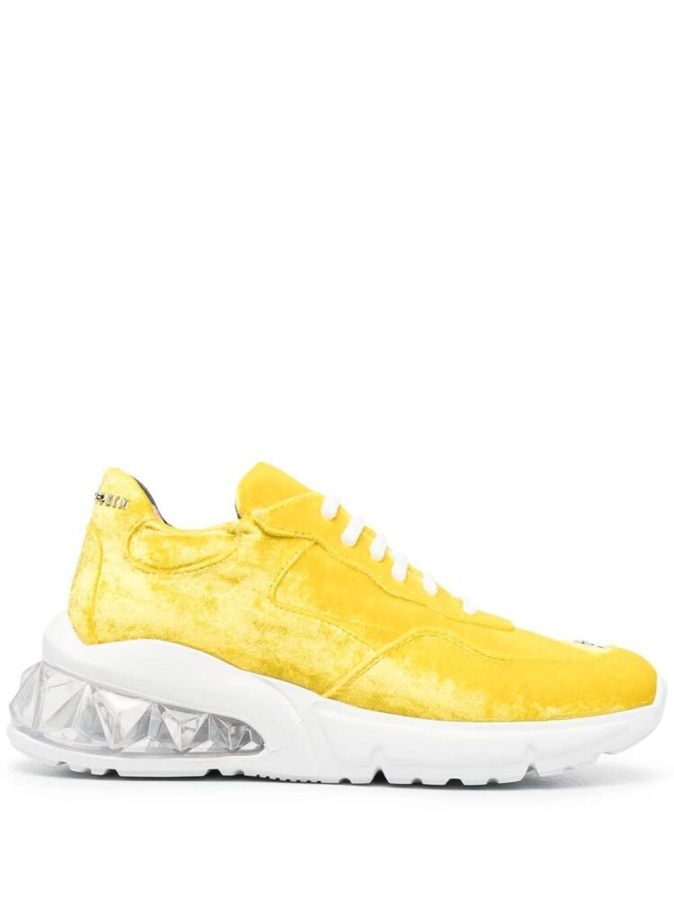 Philipp Plein velvet low-top sneakers - Yellow Cover