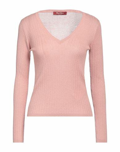 Max Mara Studio Woman Sweater Pastel pink Silk, Wool Cover