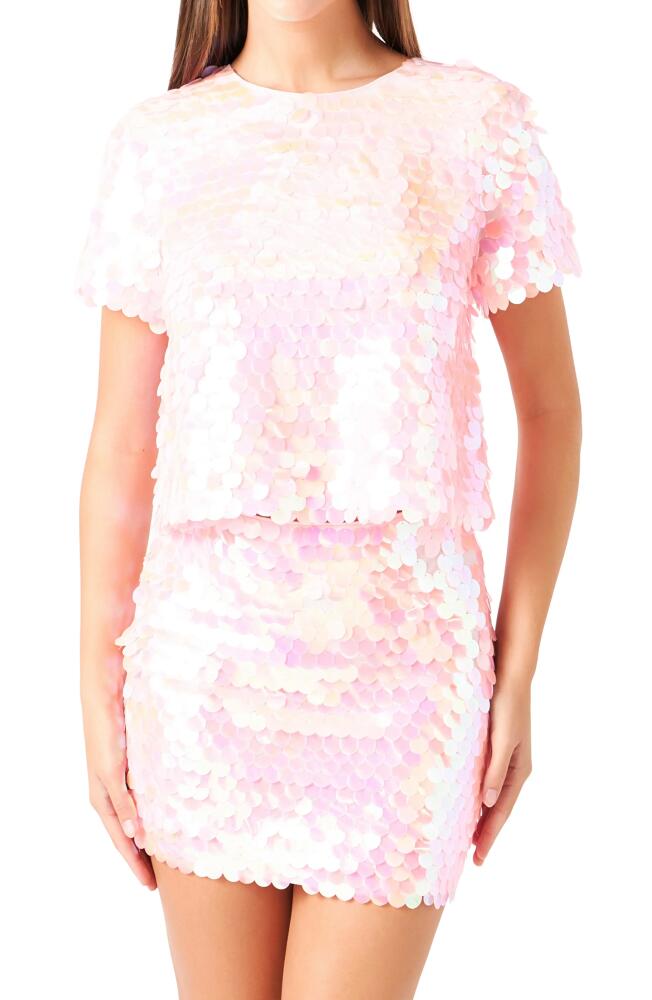 Endless Rose Sequin Top in Pink Cover