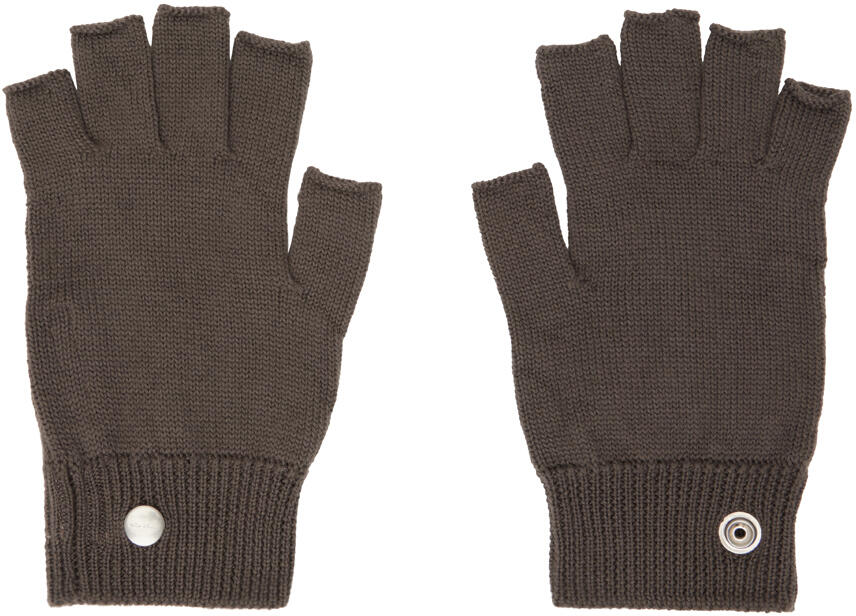 Rick Owens Gray Fingerless Gloves Cover