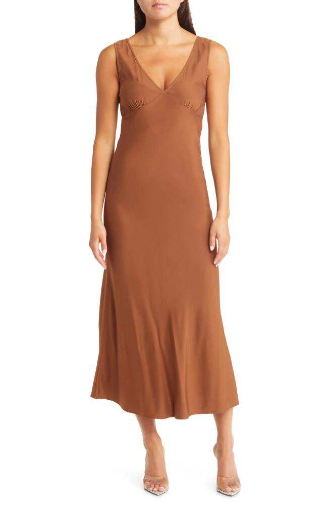 Sophie Rue Beja Empire Waist Sleeveless Dress in Brown Cover