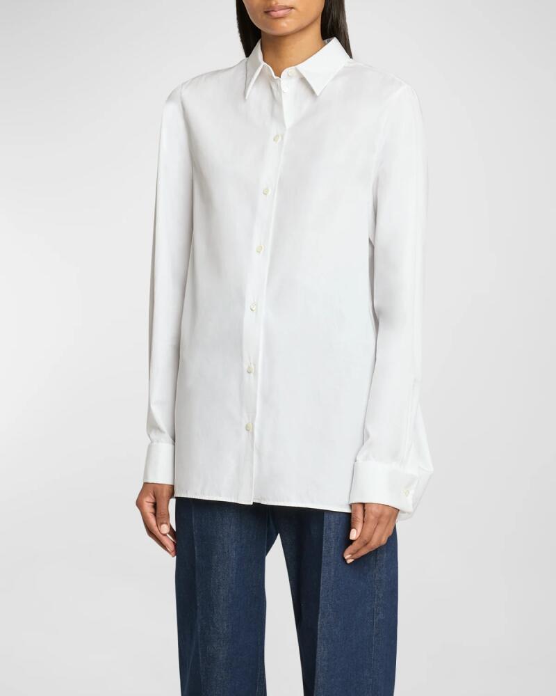 Givenchy Split-Back Oversized Button-Front Shirt Cover