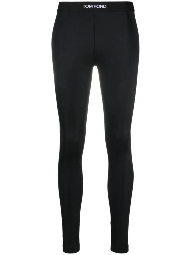 TOM FORD logo-waistband leggings - Black Cover