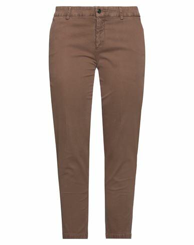 Berwich Woman Pants Khaki Cotton, Lyocell, Elastane Cover