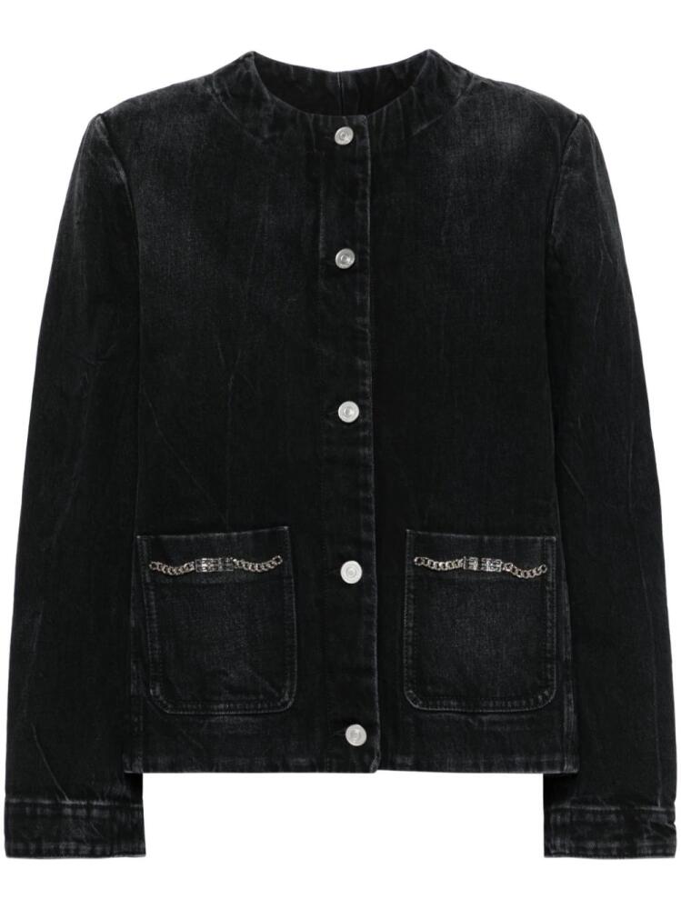 Givenchy chain-detailing denim jacket - Black Cover