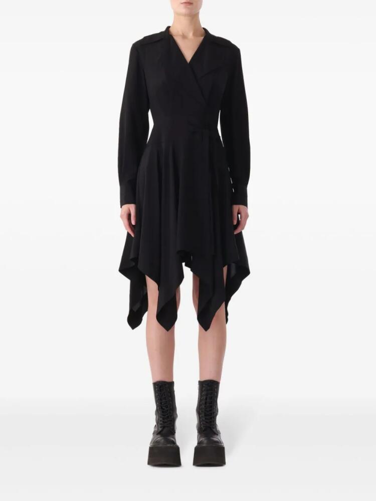 Jason Wu handkercheif-hem silk dress - Black Cover