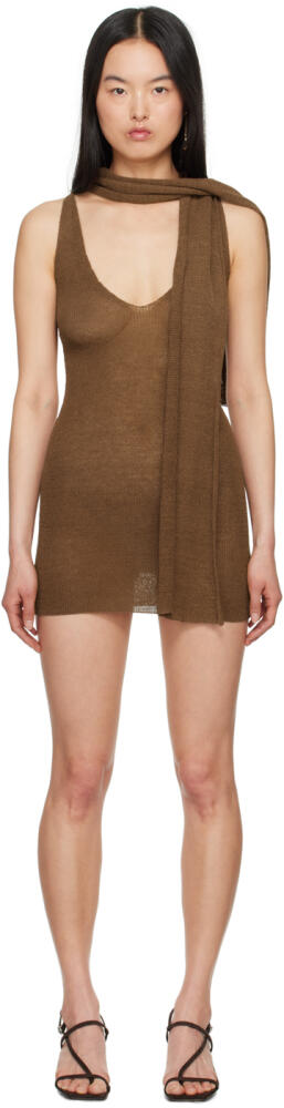 Aya Muse Brown Anka Minidress Cover