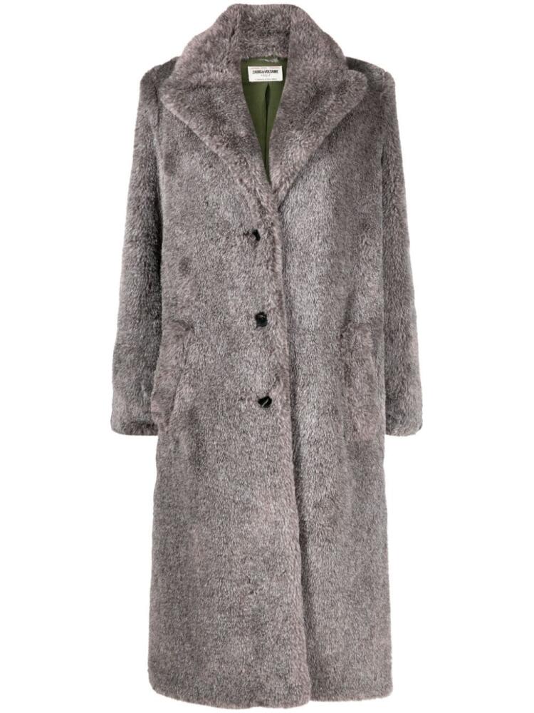 Zadig&Voltaire Monaco faux-fur coat - Grey Cover