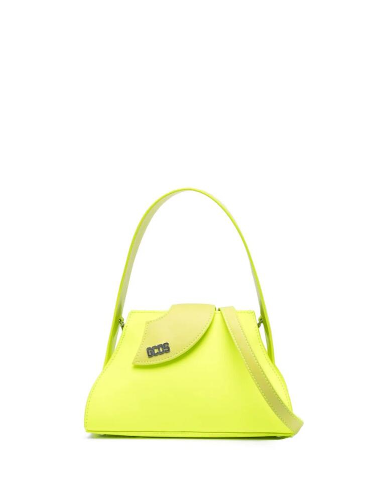 GCDS small Comma leather bag - Yellow Cover