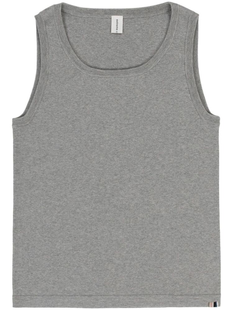 extreme cashmere fine-knit tank top - Grey Cover