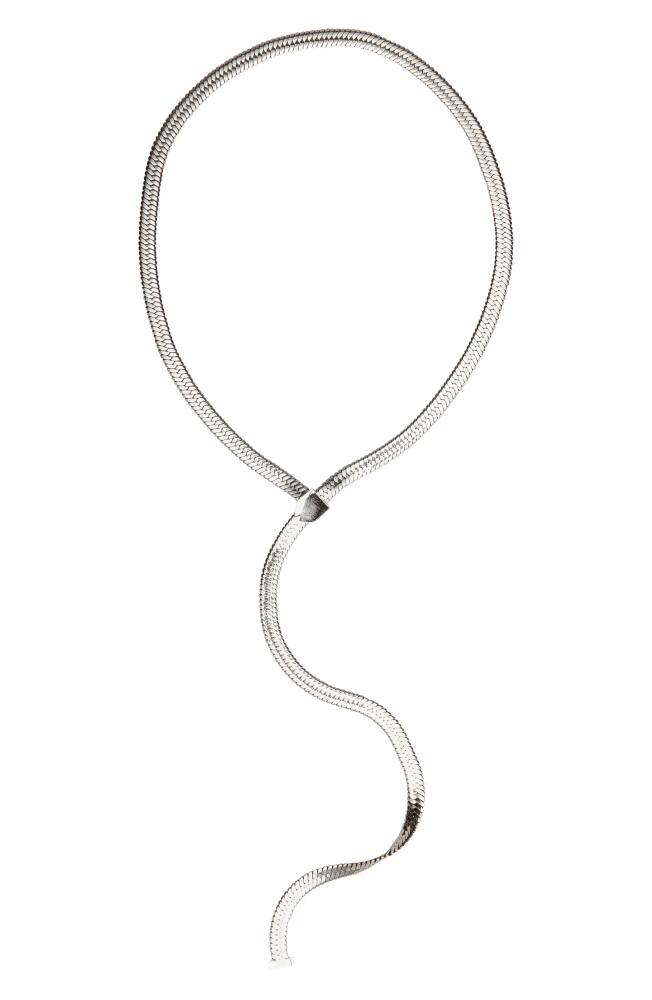 st. Moran Celine Lariat Necklace in Silver Cover