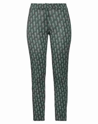 Siyu Woman Pants Dark green Viscose, Elastane Cover