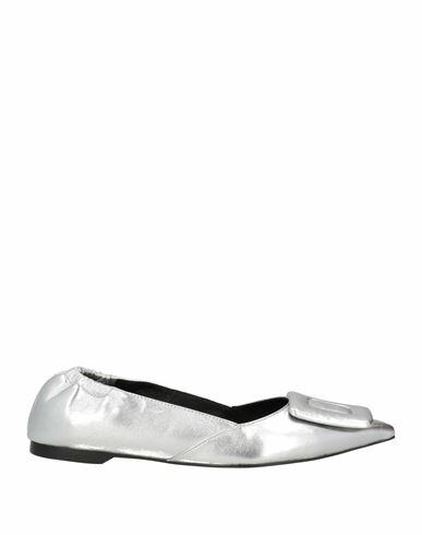 Bibi Lou Woman Ballet flats Silver Leather Cover