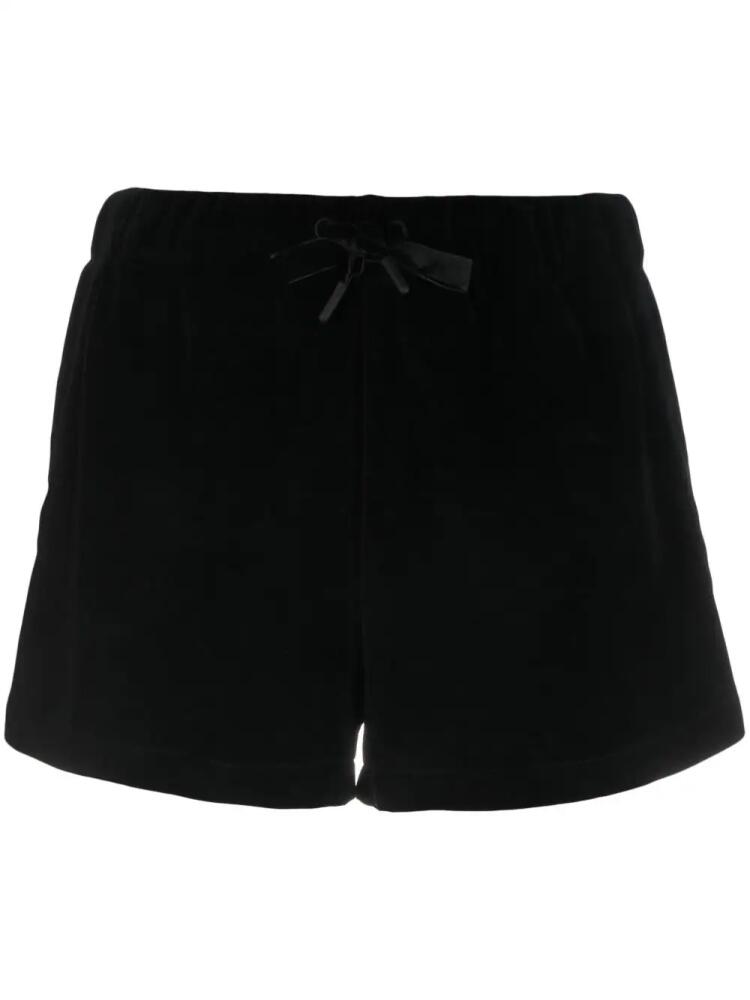 Sonia Rykiel sequin-logo drawstring shorts - Black Cover