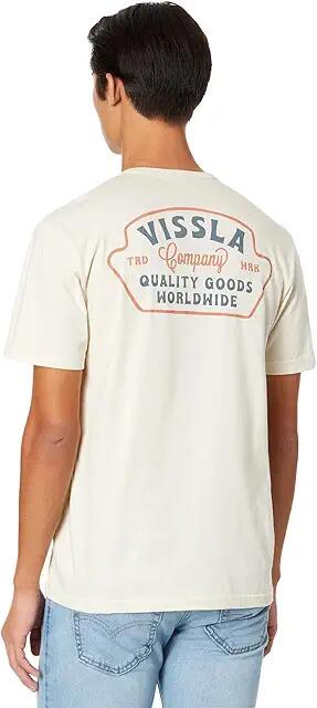 VISSLA Quality Goods Organic Short Sleeve Tee (Bone) Men's Clothing Cover