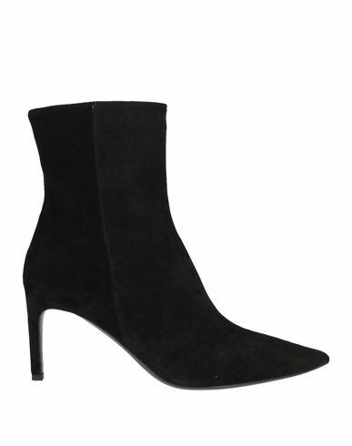 Del Carlo Woman Ankle boots Black Leather Cover