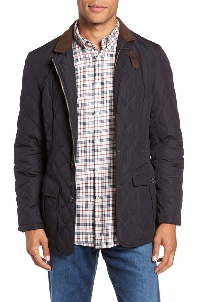 Barbour Lutz Quilted Jacket in Navy Cover