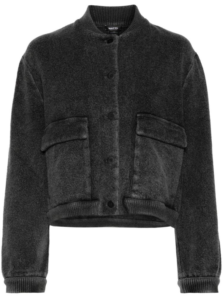 Avant Toi cropped bomber jacket - Black Cover