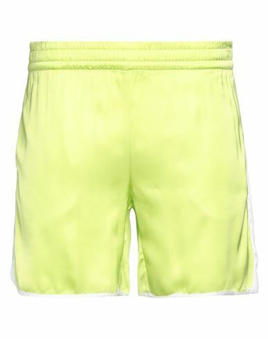 Blue Sky Inn Man Shorts & Bermuda Shorts Acid green Viscose Cover