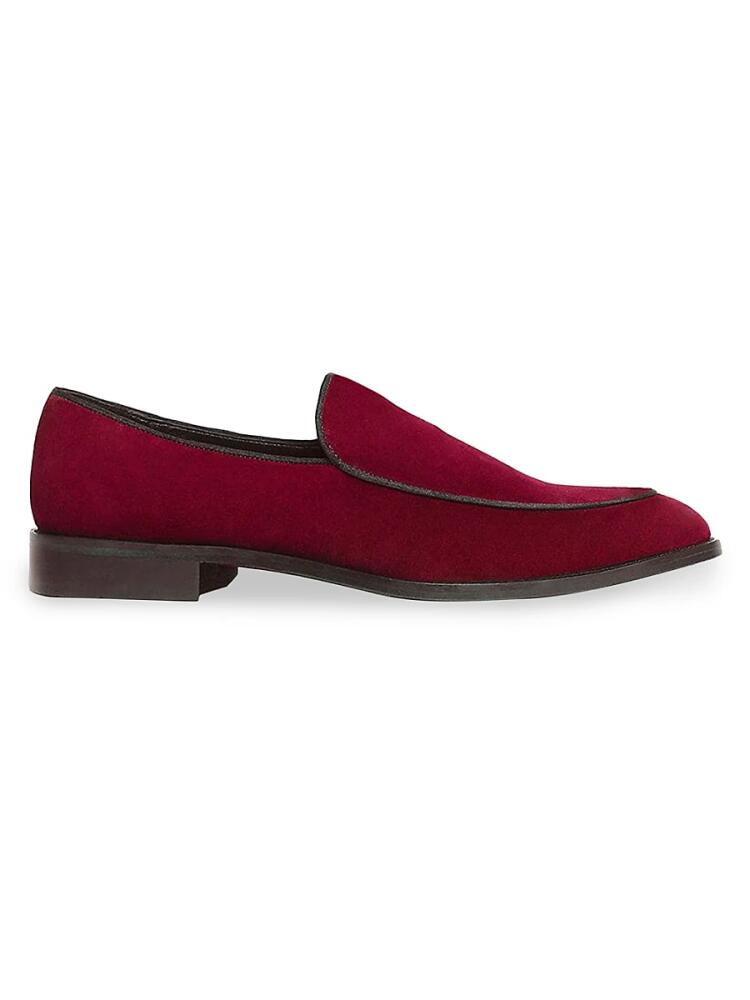 Anthony Veer Men's Craig Suede Loafers - Red Cover