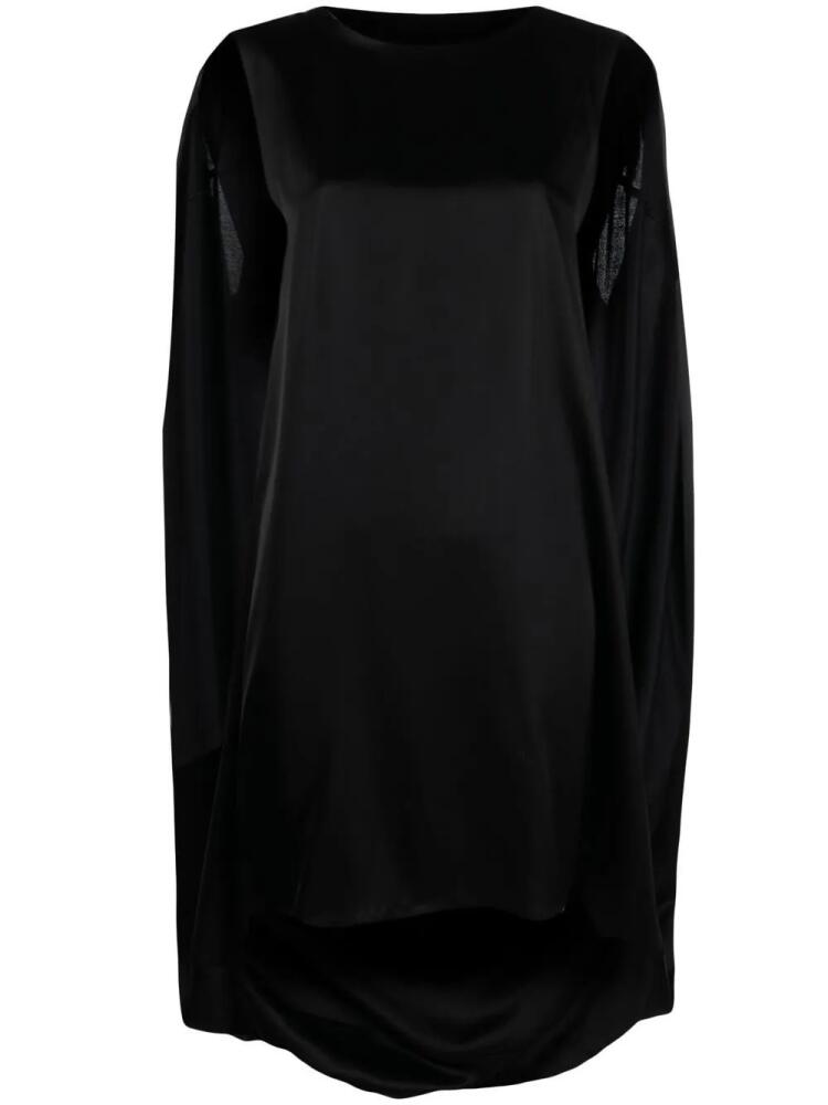 MM6 Maison Margiela cape-detail sleeveless dress - Black Cover