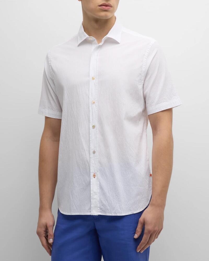 Swims Men's Palermo Seersucker Short-Sleeve Shirt Cover