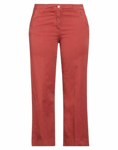 Gai Mattiolo Woman Pants Rust Cotton, Elastane Cover