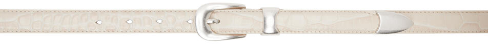 OUR LEGACY Off-White 2 CM Croc Belt Cover