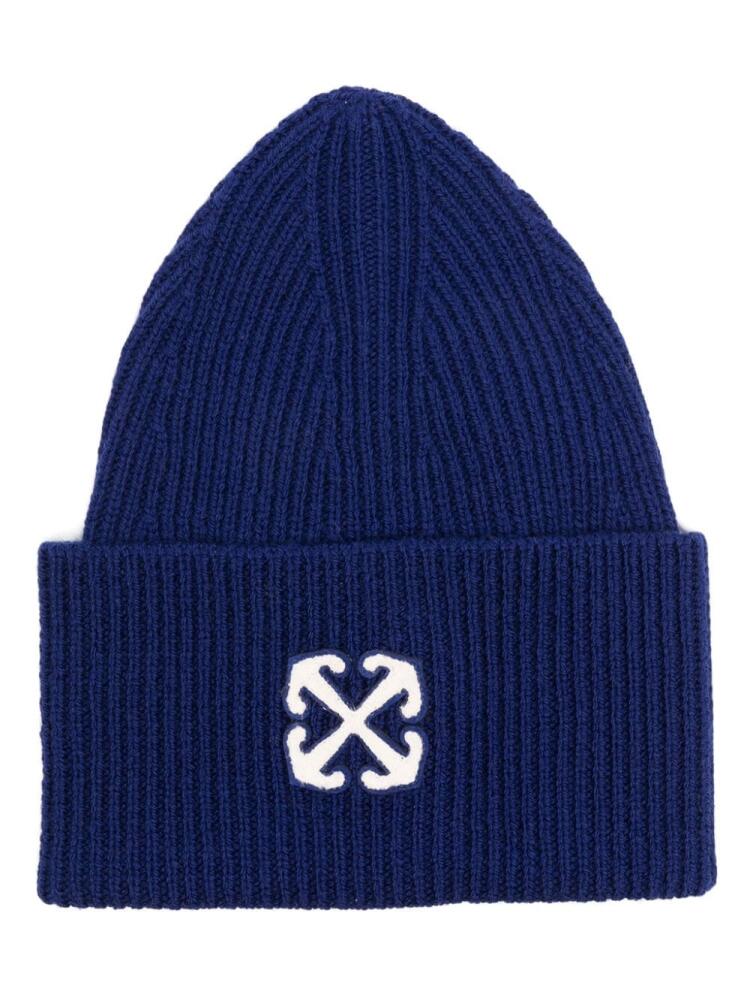 Off-White Arrows-patch beanie - Blue Cover