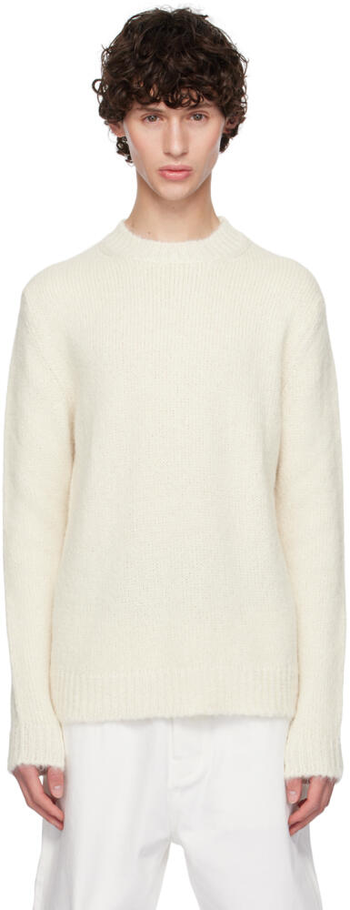 Jil Sander Off-White Crewneck Sweater Cover