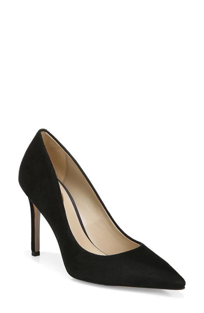 Sam Edelman Hazel Pointed Toe Pump in Black Suede Cover