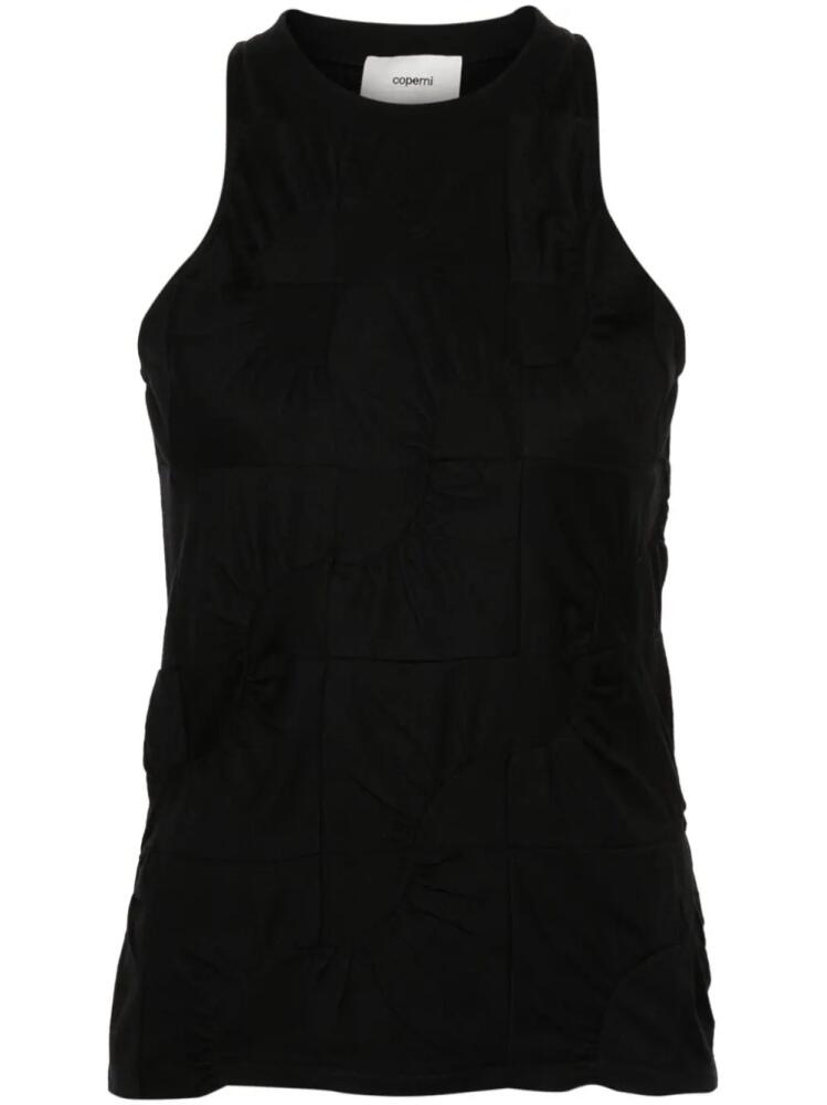 Coperni gathered-detail tank top - Black Cover