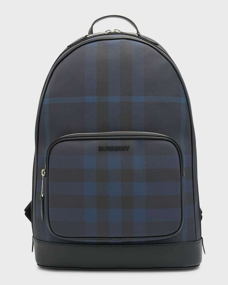 Burberry Men's Rocco Check Backpack Cover