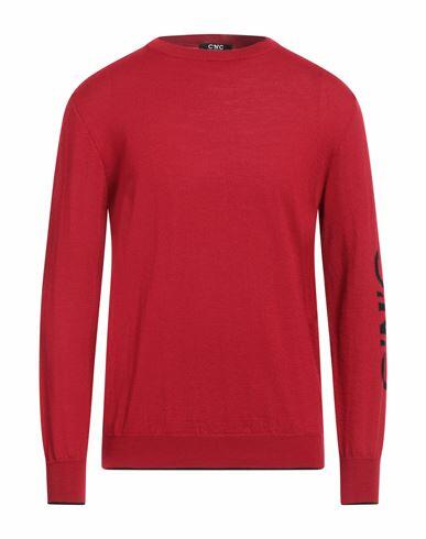 C'n'c' Costume National Man Sweater Red Virgin Wool, Acrylic Cover