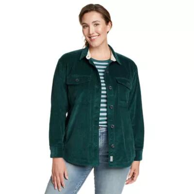 Eddie Bauer Women's Madison Valley Corduroy Shirt-Jac Cover