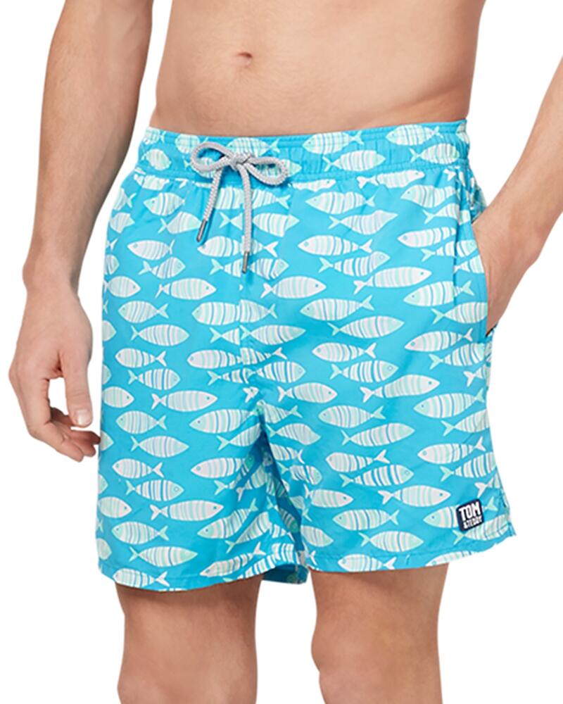 Tom & Teddy Fish Print 6 Swim Trunks Cover