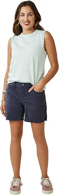 Carve Designs Oahu 6 Twill Short (Navy) Women's Shorts Cover