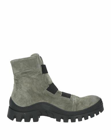 1725.a Woman Ankle boots Military green Soft Leather Cover