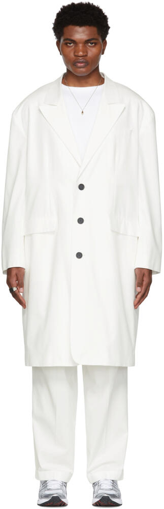 LU'U DAN SSENSE Exclusive Off-White 90's Tailored Coat Cover