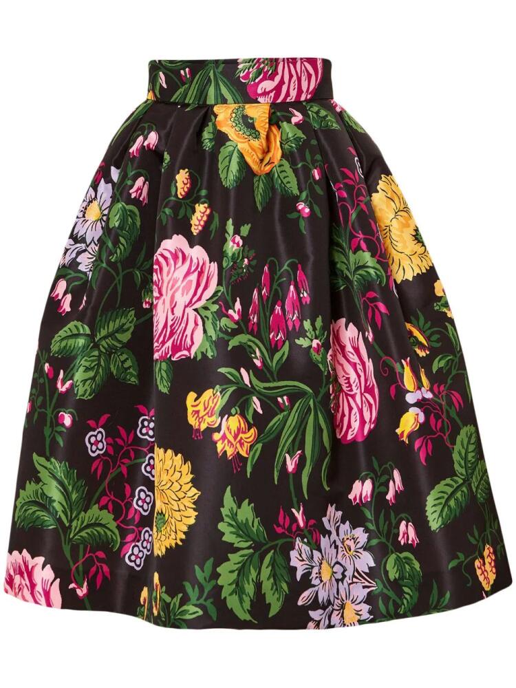 Carolina Herrera floral-print skirt - Black Cover