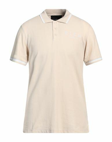 John Richmond Man Polo shirt Beige Cotton Cover