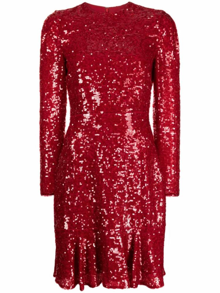 ERDEM sequinned tiered minidress Cover