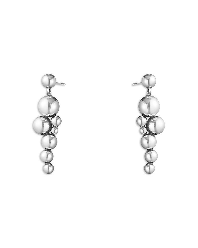 Georg Jensen Sterling Silver Moonlight Grapes Ball Cluster Drop Earrings Cover