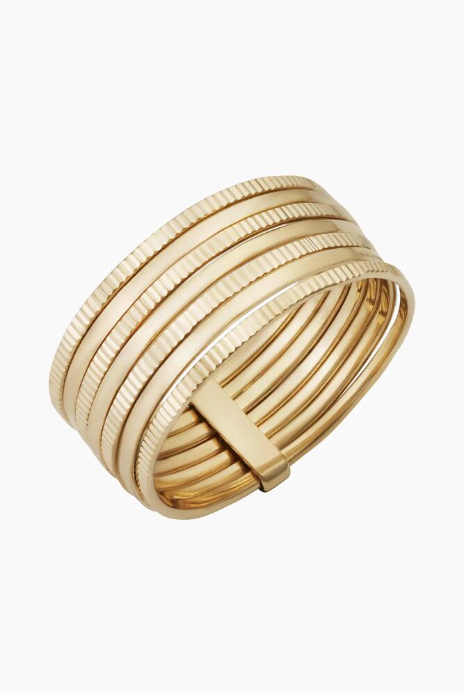 Oradina 14K Yellow Gold Power Stack II Ring Cover