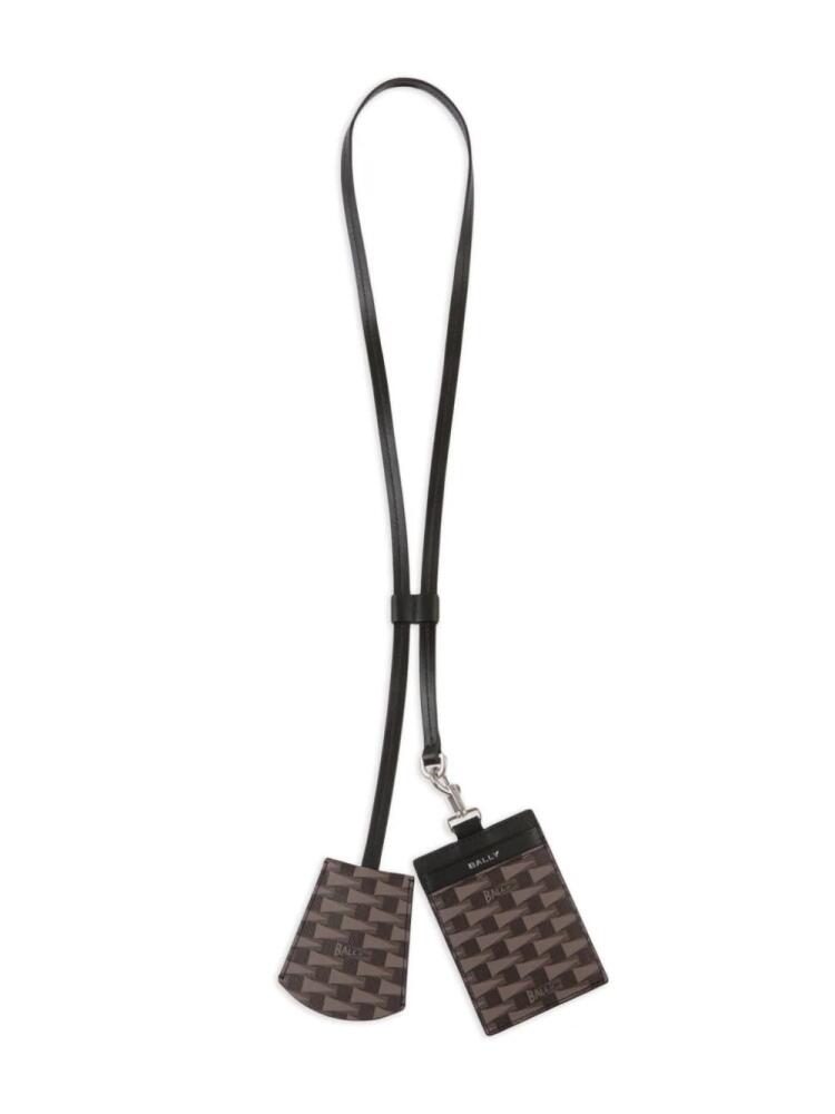 Bally geometric-print keyring - Black Cover