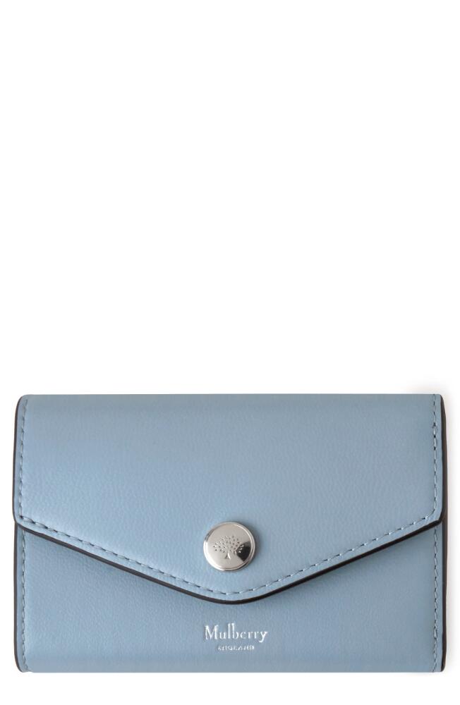 Mulberry Bifold Leather Card Case in Poplin Blue Cover